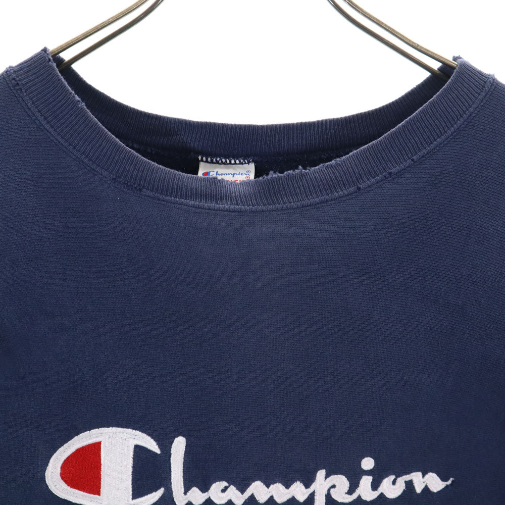 Champion チャンピオン 90s USA製 刺繍タグ オールド リバースウィーブ 長袖 リバースウィーブ スウェット トレーナー M ネイビー メンズ