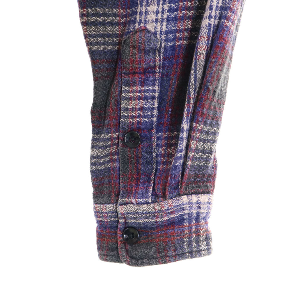 ダブルアールエル 90s 初期タグ 赤3星 オールド 長袖 チェックシャツ L ネイビー 他 RRL RALPH LAUREN ラルフローレン メンズ