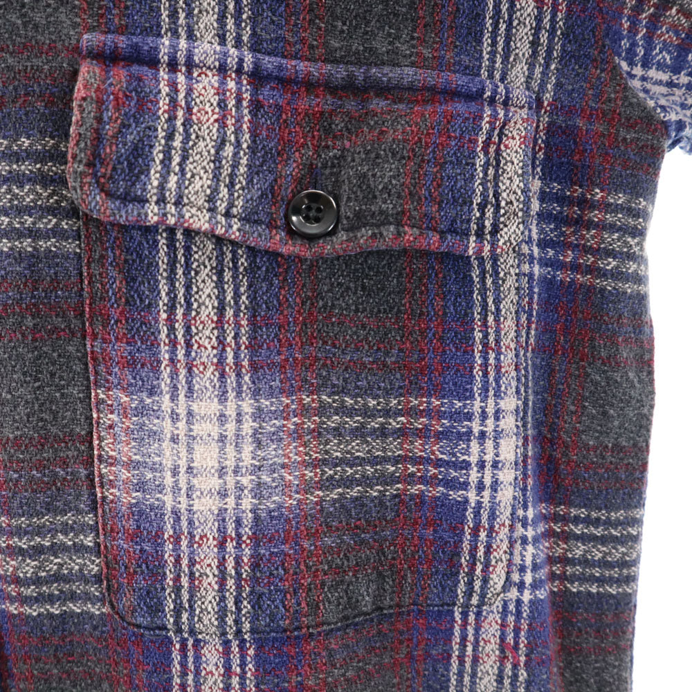 ダブルアールエル 90s 初期タグ 赤3星 オールド 長袖 チェックシャツ L ネイビー 他 RRL RALPH LAUREN ラルフローレン メンズ