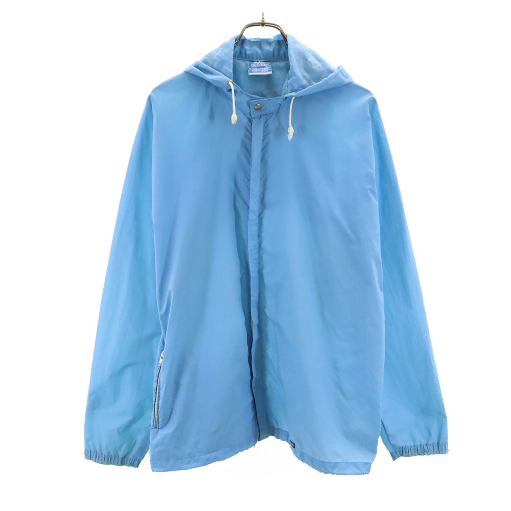 adidas アディダス 80s ヴィンテージ トレフォイルロゴ ナイロンジャケット 180 ブルー系 メンズ