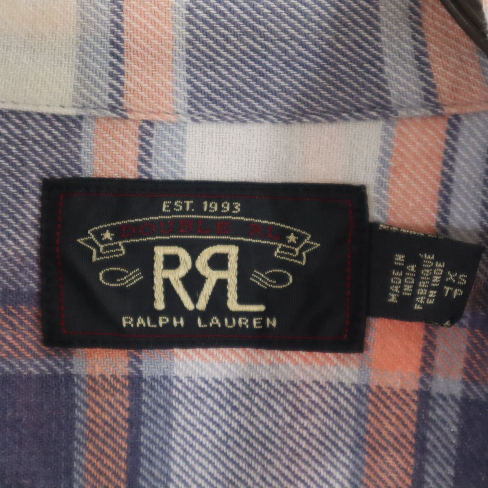 RRL ダブルアールエル チェック柄 長袖 シャツ XS RALPH LAUREN メンズ