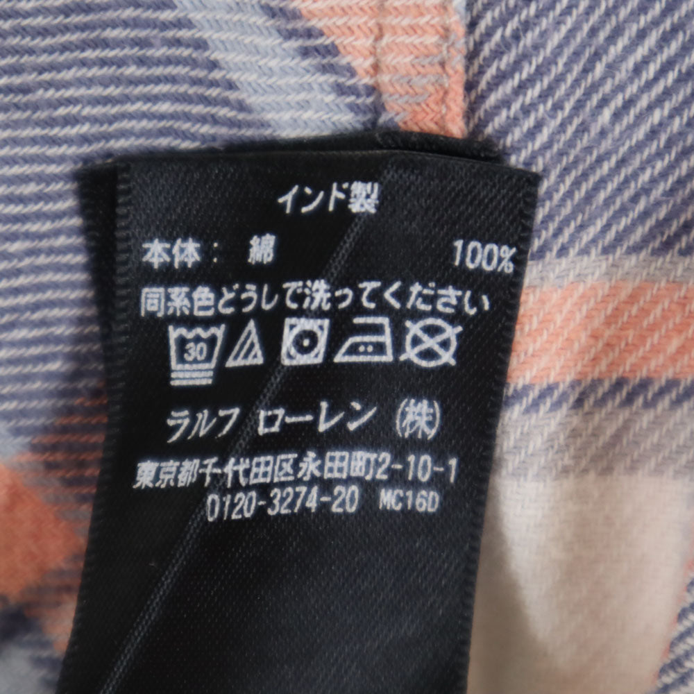 RRL ダブルアールエル チェック柄 長袖 シャツ XS RALPH LAUREN メンズ