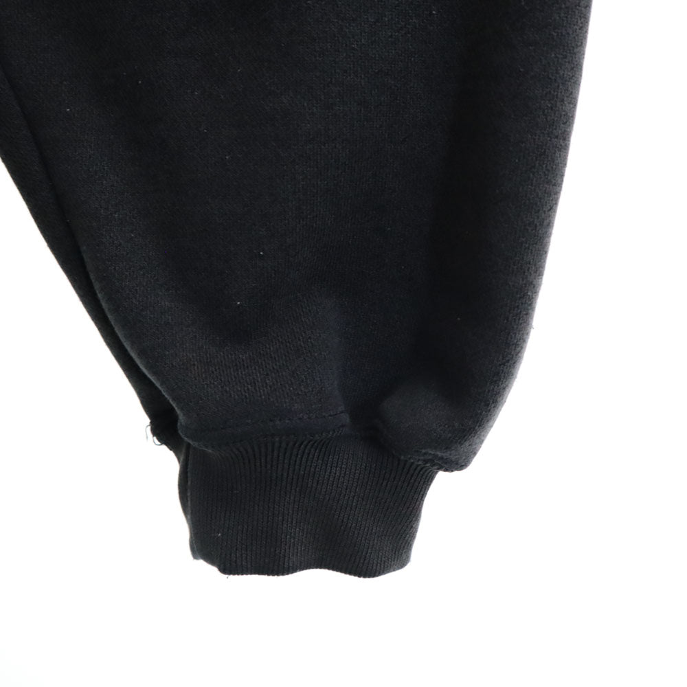 adidas アディダス 80s 日本製 デサント製 ヴィンテージ 長袖 ハイネック スウェット トレーナー M-L 黒 メンズ