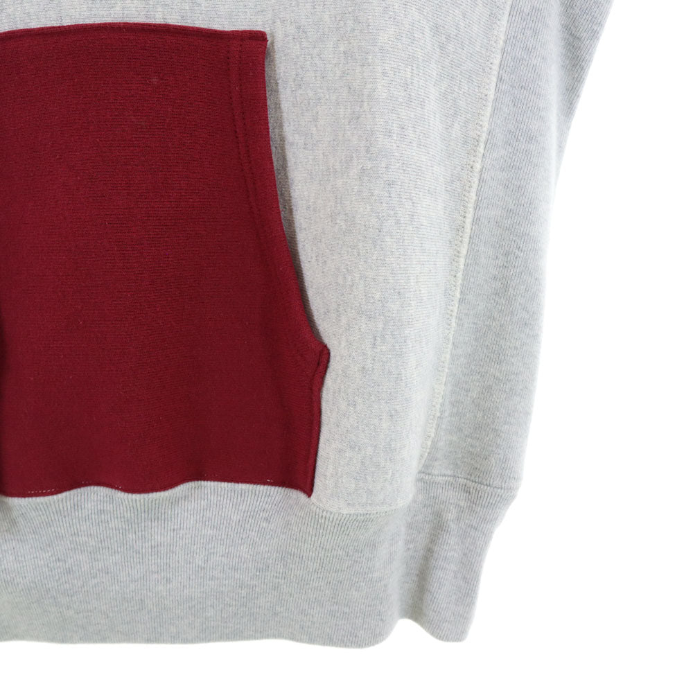 Champion チャンピオン リバースウィーブ 青単 復刻 長袖 スウェットパーカー M グレー系 プルオーバー 裏起毛 メンズ