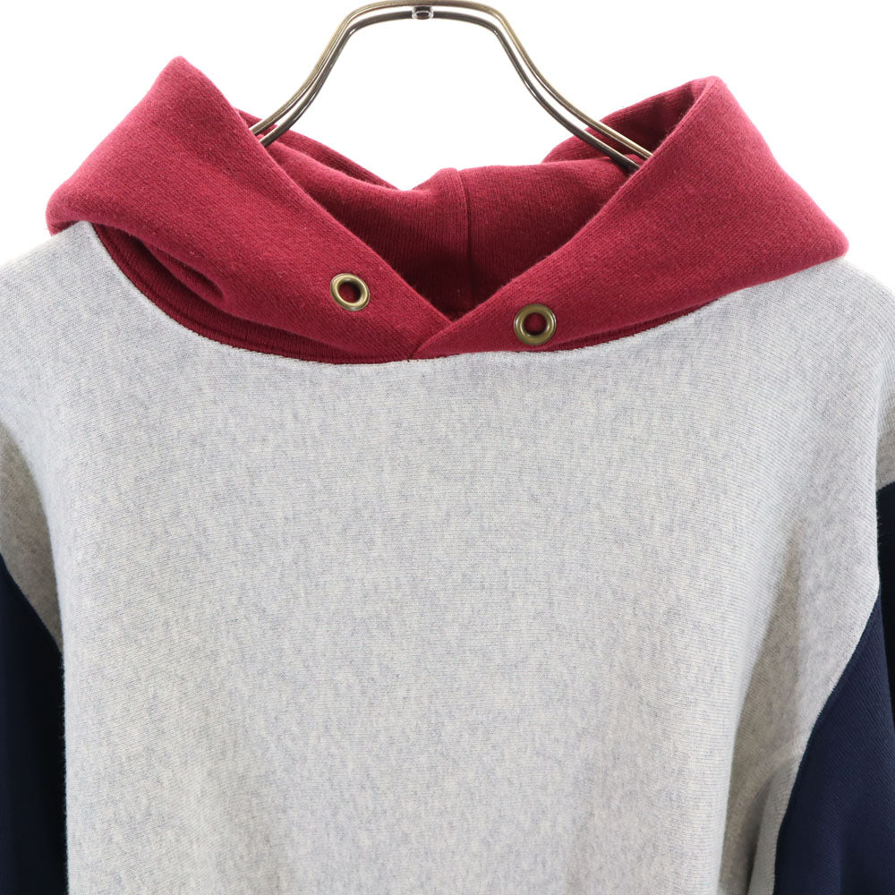 Champion チャンピオン リバースウィーブ 青単 復刻 長袖 スウェットパーカー M グレー系 プルオーバー 裏起毛 メンズ