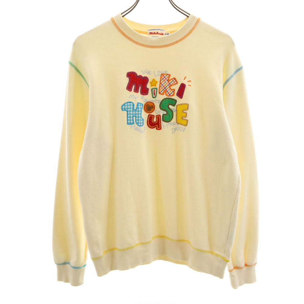 mikihouse ミキハウス 日本製 長袖 スウェット トレーナー LM イエロー系 メンズ