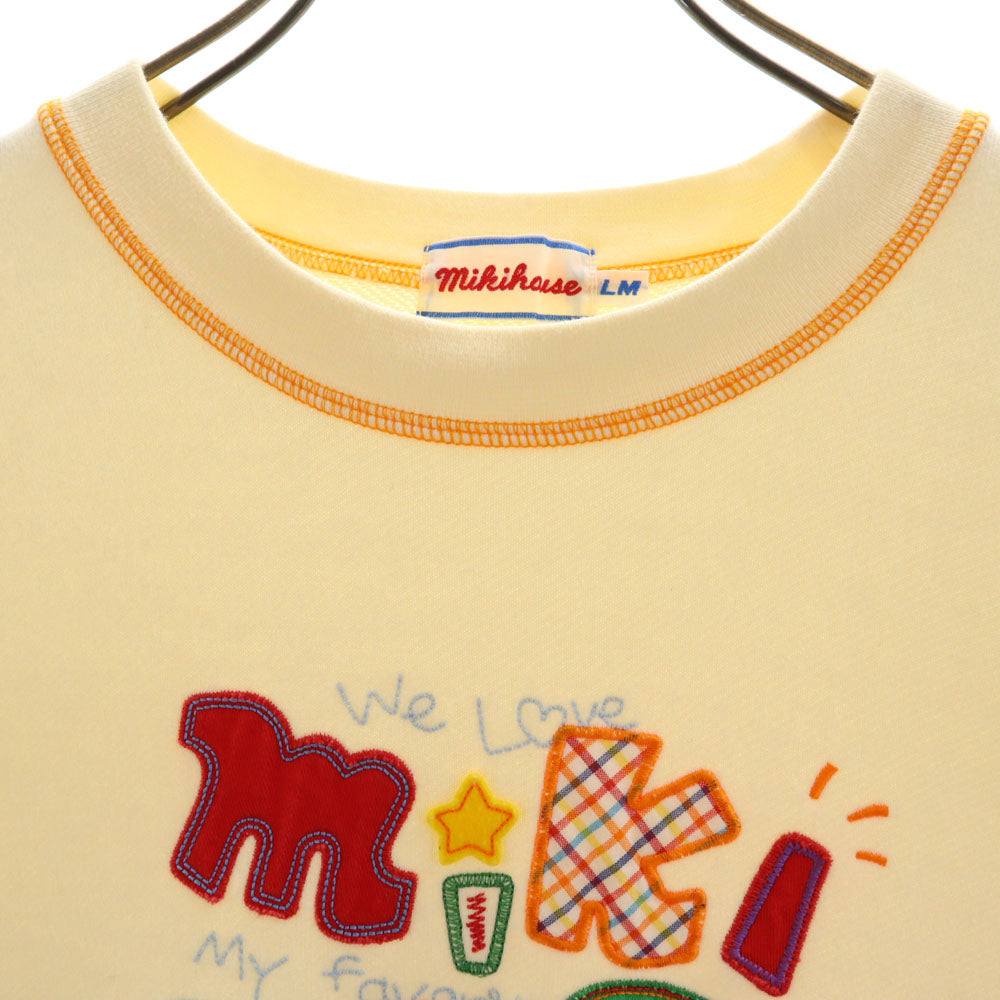 mikihouse ミキハウス 日本製 長袖 スウェット トレーナー LM イエロー系 メンズ