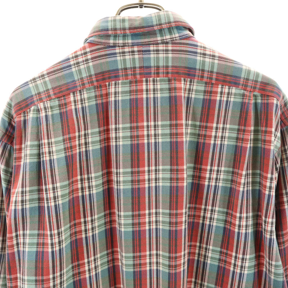 ポロカントリーラルフローレン 80s 90s オールド 長袖 チェックシャツ L レッド 他 メンズ