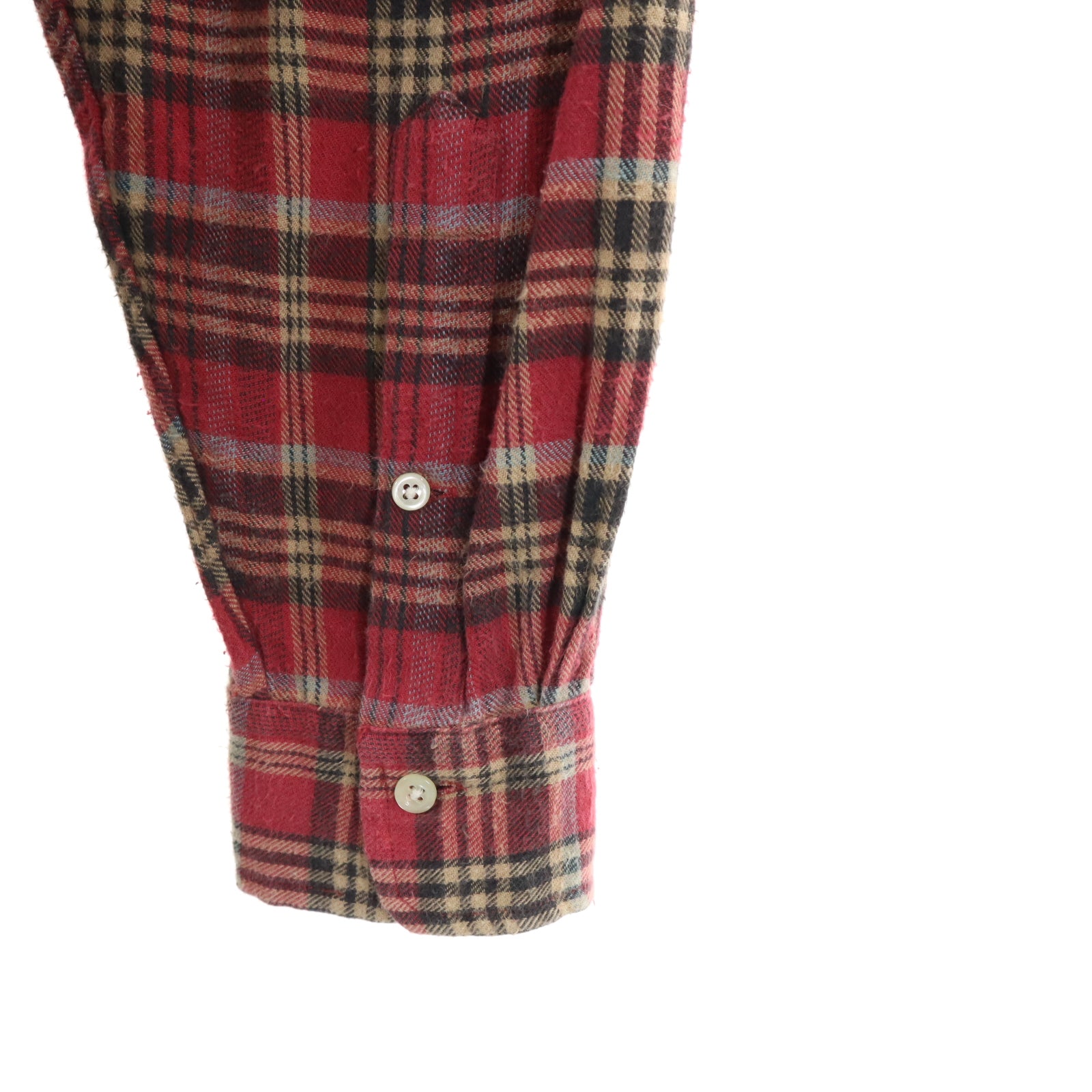 ポロカントリーラルフローレン 80s 90s オールド チェック柄 長袖 フランネル ボタンダウンシャツ L レッド 他 POLO COUNTRY RALPH LAUREN メンズ
