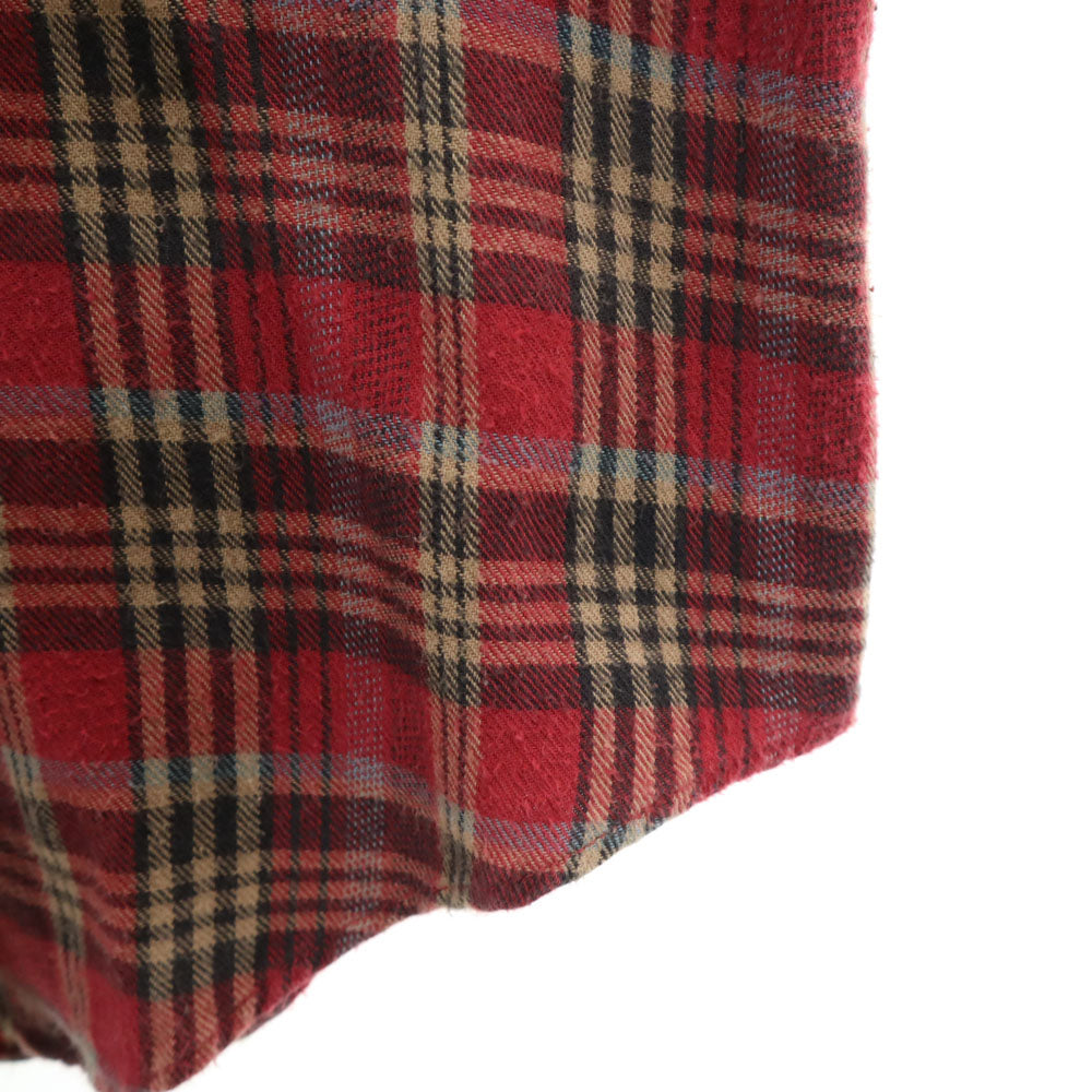 ポロカントリーラルフローレン 80s 90s オールド チェック柄 長袖 フランネル ボタンダウンシャツ L レッド 他 POLO COUNTRY RALPH LAUREN メンズ