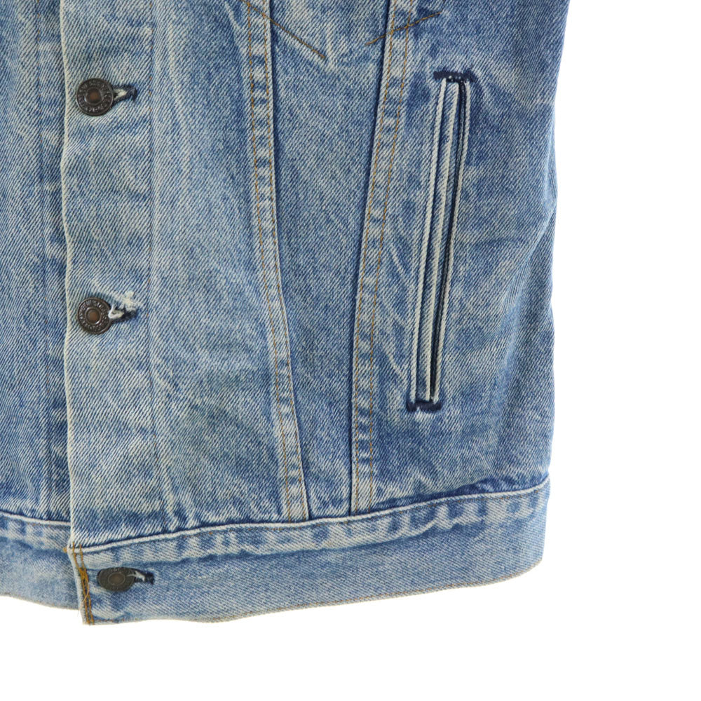 Levi's リーバイス 80s 70904 USA製 オレンジタブ デニムジャケット 36 ブルー ジージャン 襟コーデュロイ メンズ