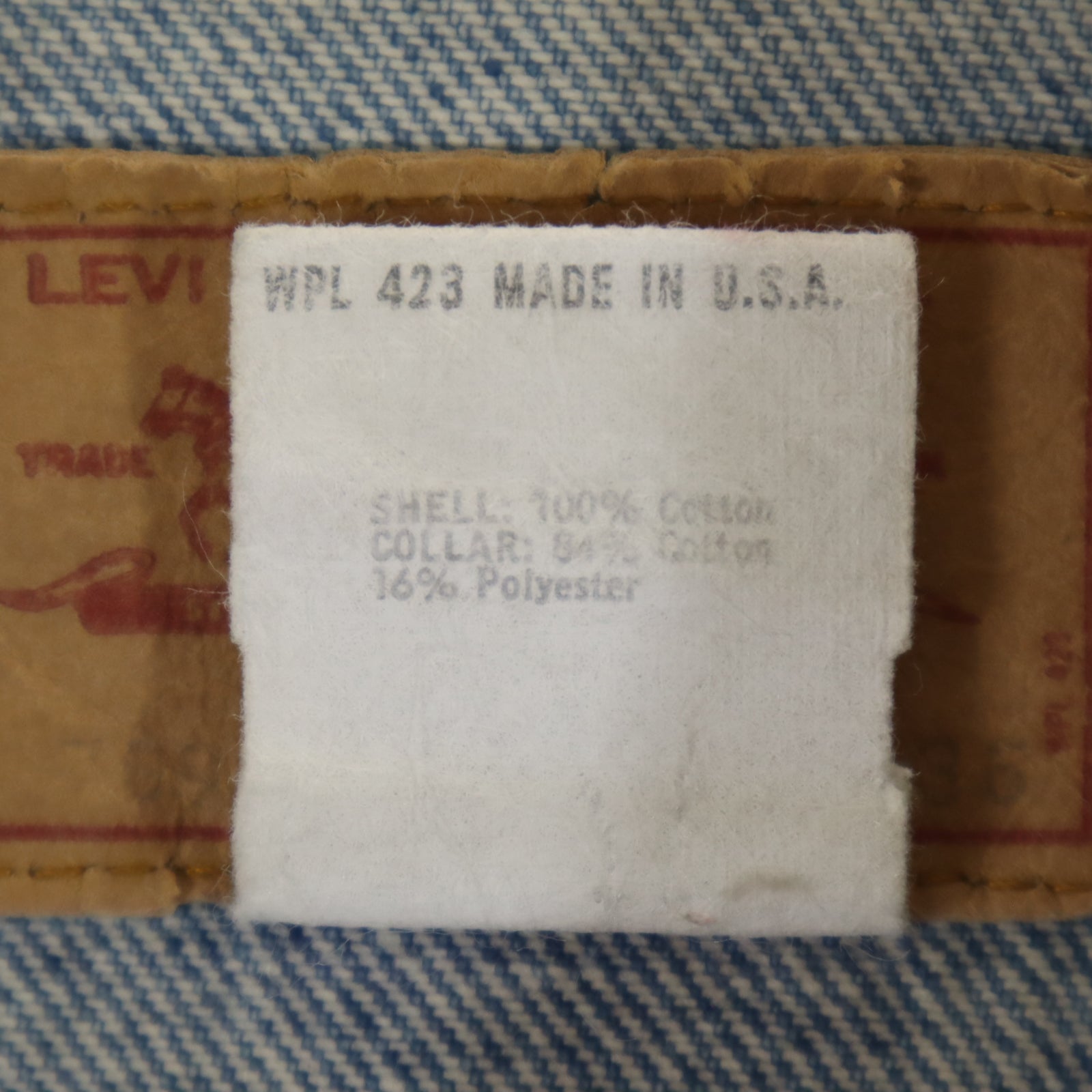 Levi's リーバイス 80s 70904 USA製 オレンジタブ デニムジャケット 36 ブルー ジージャン 襟コーデュロイ メンズ