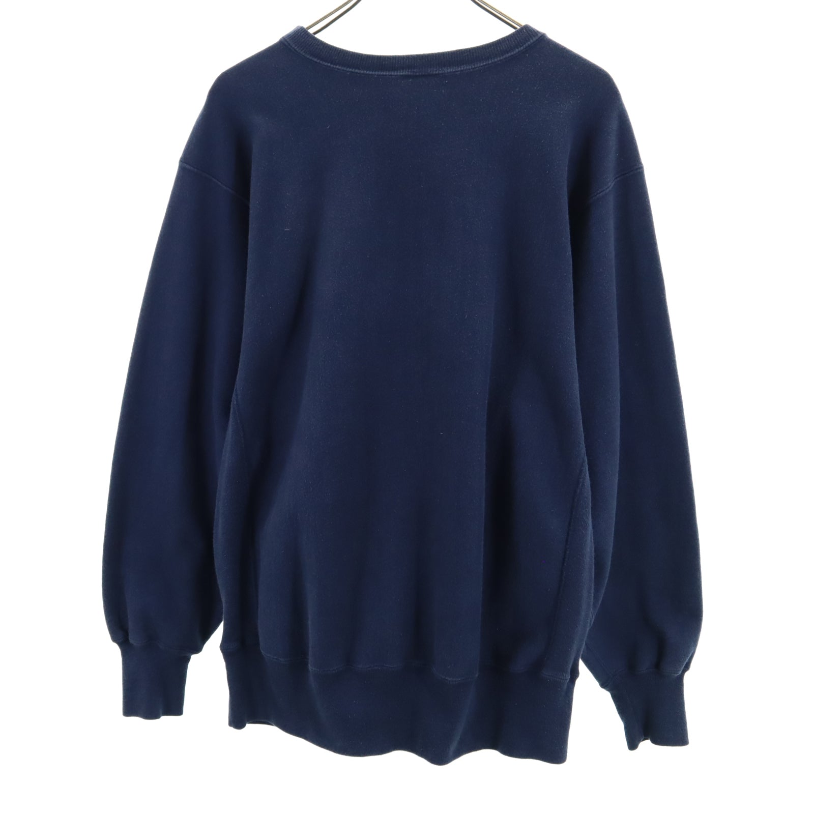 Champion チャンピオン 90s USA製 オールド 刺繍タグ カレッジ 長袖 リバースウィーブ スウェット トレーナー XL ネイビー 裏起毛 ZTA メンズ