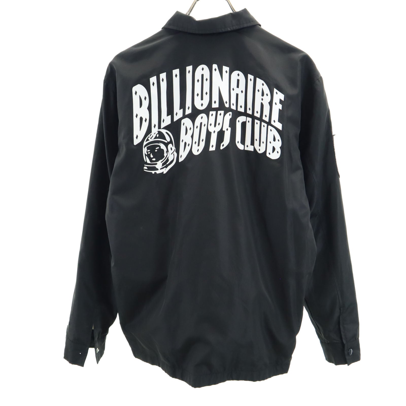 Billionaire Boys Club ビリオネアボーイズクラブ バックロゴ コーチジャケット S ブラック マジェスティック メンズ