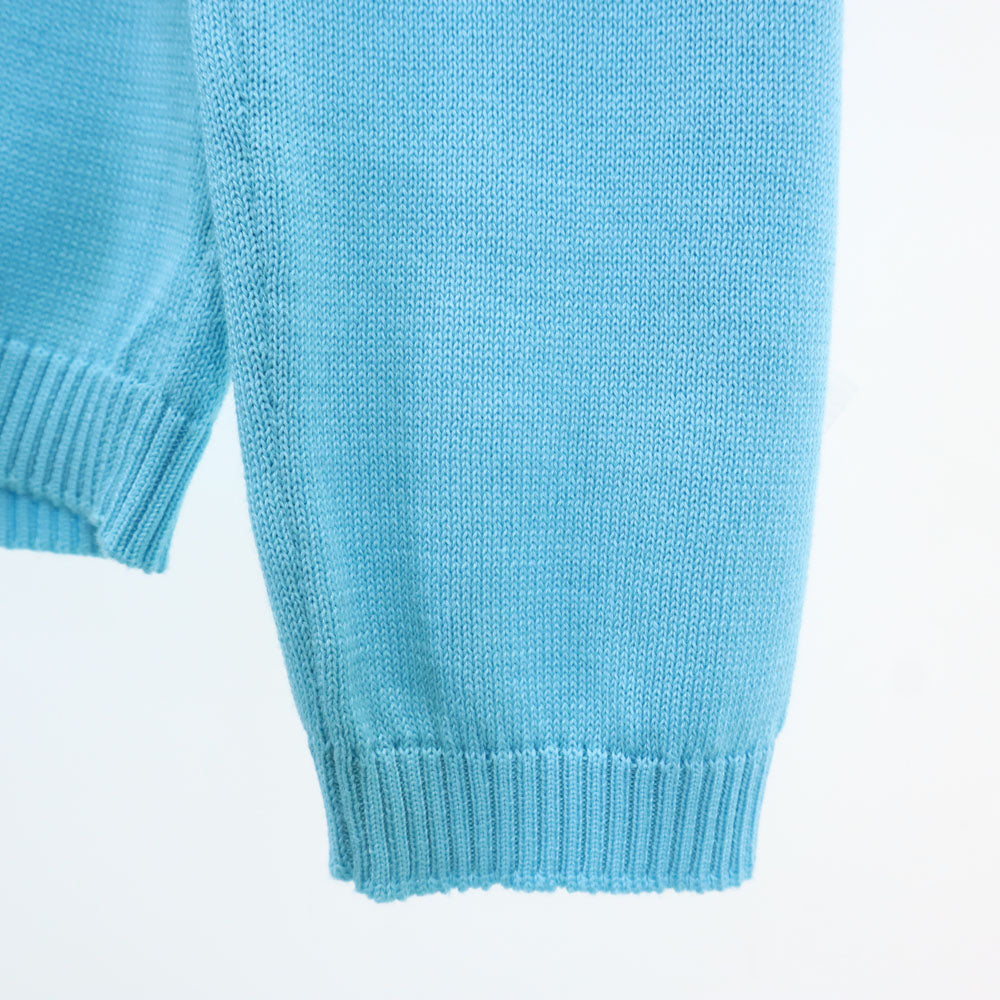 Salvatore Ferragamo サルヴァトーレフェラガモ イタリア製 長袖 ニットカーディガン XS 水色 レディース