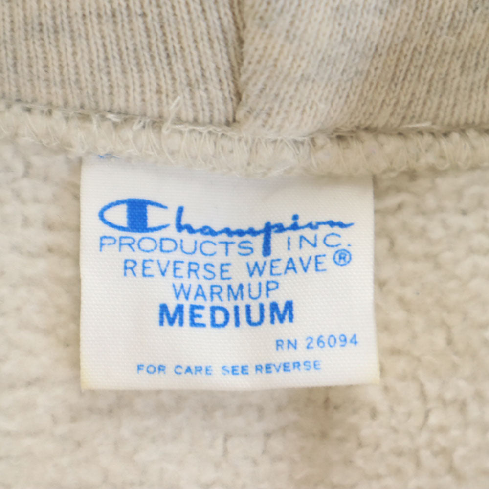 Champion チャンピオン 青単 復刻 長袖 リバースウィーブ スウェットパーカー M グレー 裏起毛 メンズ