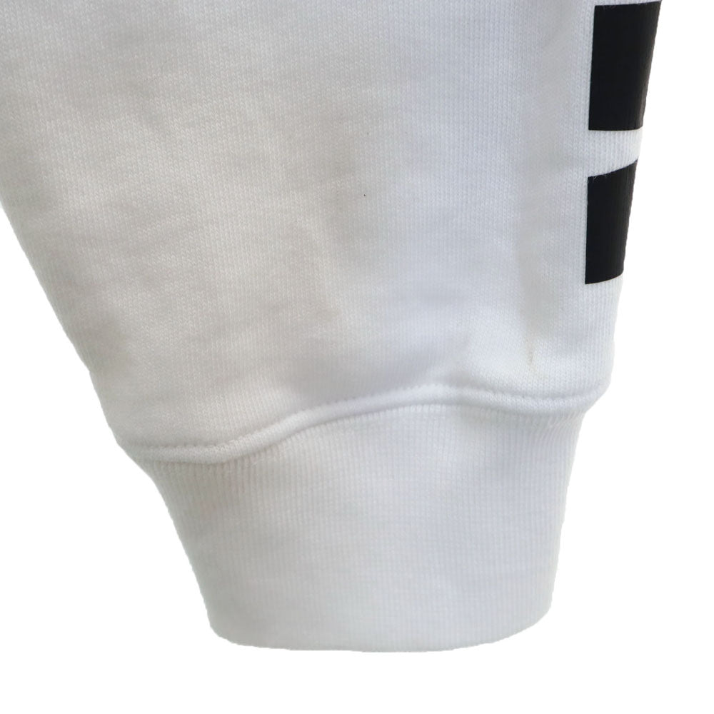 MSGM エムエスジーエム 長袖 スウェットパーカー S ホワイト 裏起毛 メンズ