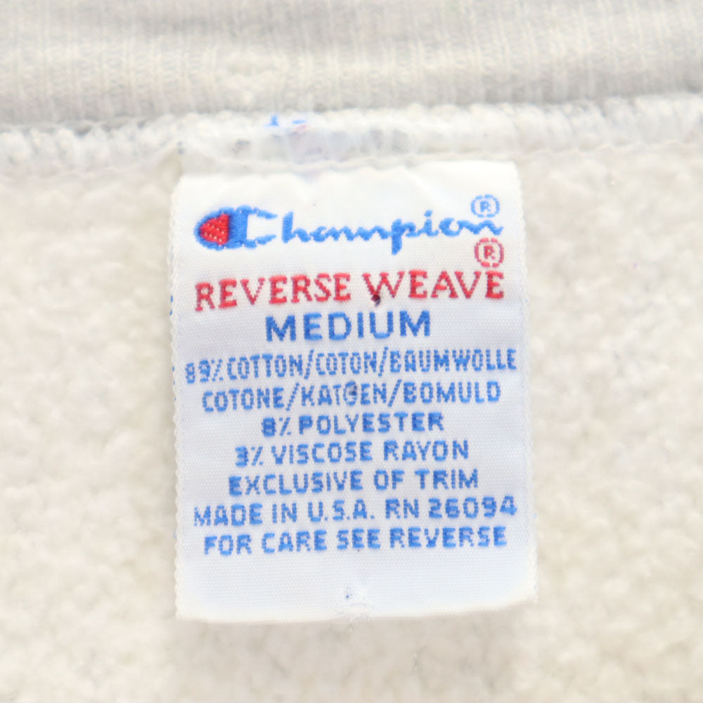 Champion チャンピオン 90s USA製 刺繍タグ NBA NBA ネッツ 長袖 リバースウィーブ スウェット トレーナー M グレー NETS 裏起毛 メンズ