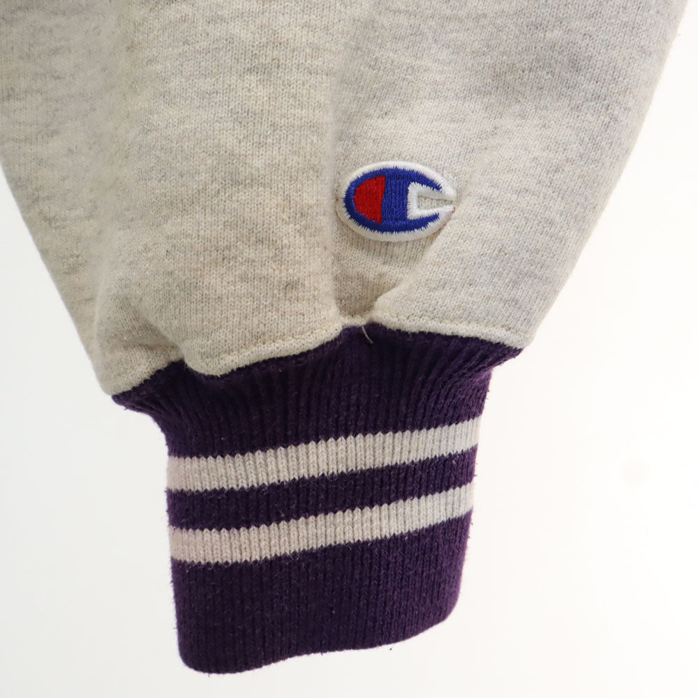 Champion チャンピオン 90s USA製 刺繍タグ NBA 長袖 リバースウィーブ スウェット トレーナー L アイボリー系 裏起毛 メンズ