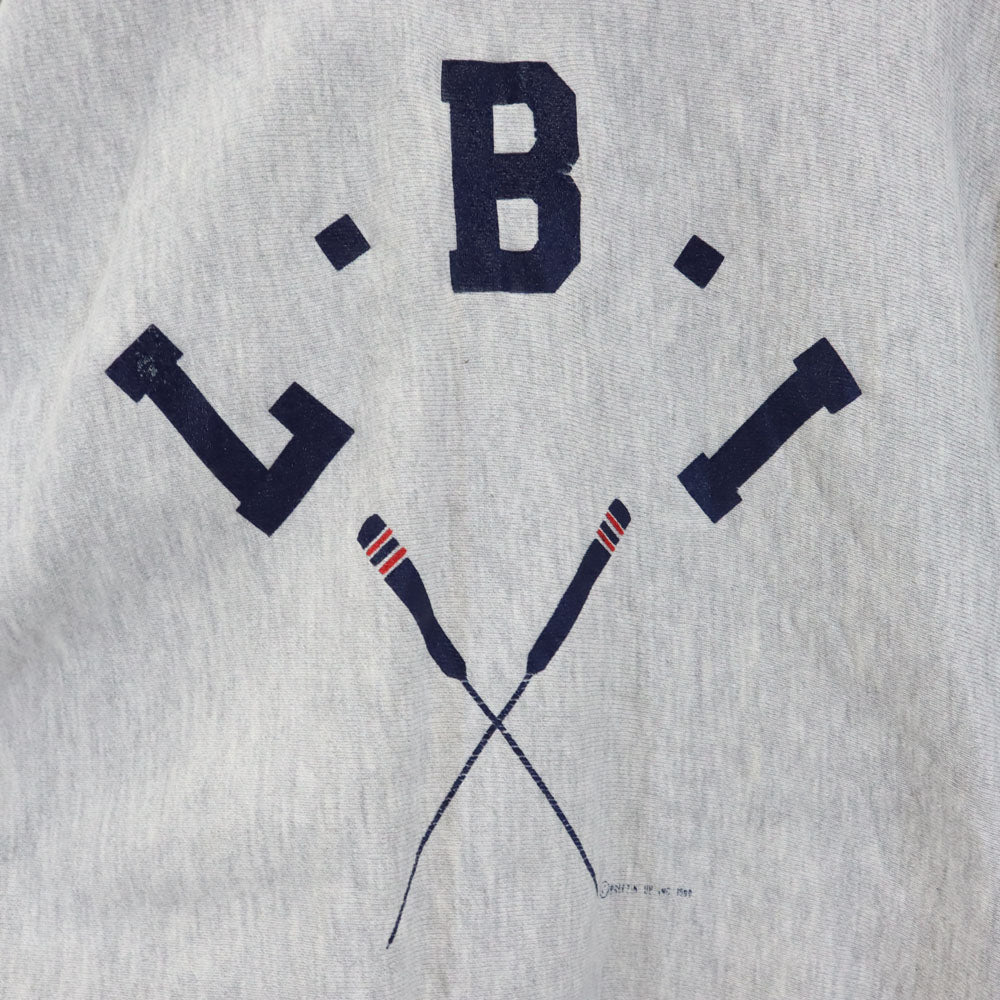 Champion チャンピオン 90s USA製 刺繍タグ NBA L.B.I 長袖 リバースウィーブ スウェット トレーナー XL グレー 裏起毛 メンズ
