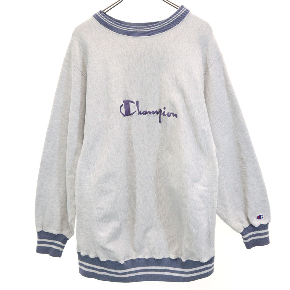 Champion チャンピオン 90s USA製 刺繍タグ NBA 長袖 リバースウィーブ スウェット トレーナー XL グレー 裏起毛 メンズ