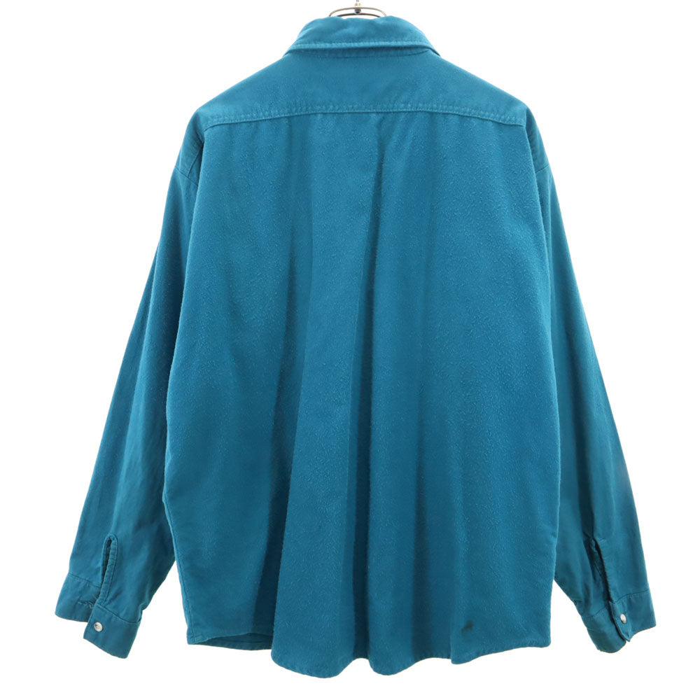 FIVE BROTHER ファイブブラザー 70s 80s USA製 ヴィンテージ 長袖 シャツ XL グリーン系 メンズ