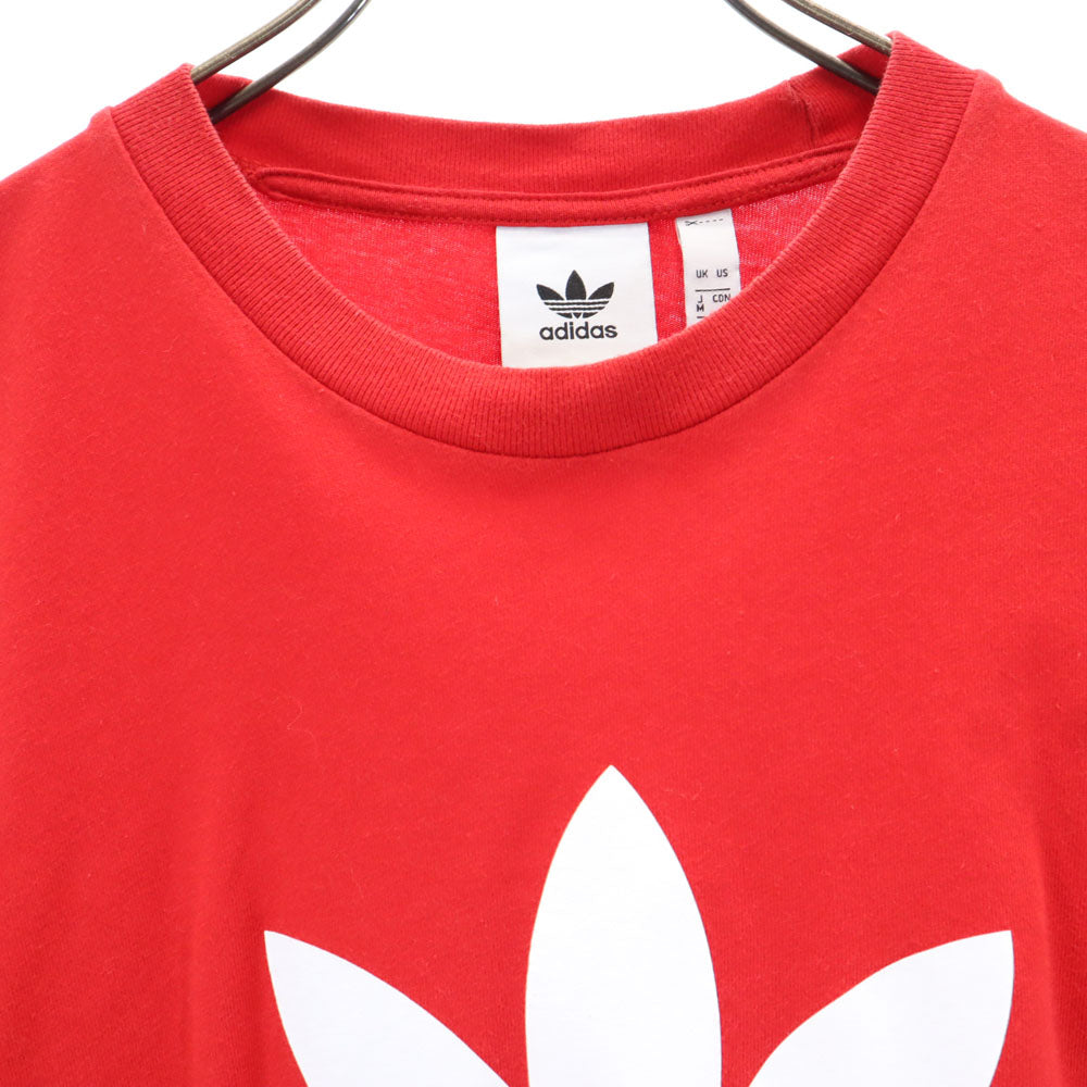 アディダス トレフォイルロゴプリント 半袖 Tシャツ M 赤系 adidas メンズ