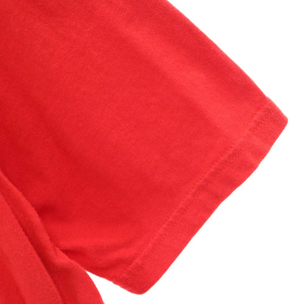 アディダス トレフォイルロゴプリント 半袖 Tシャツ M 赤系 adidas メンズ