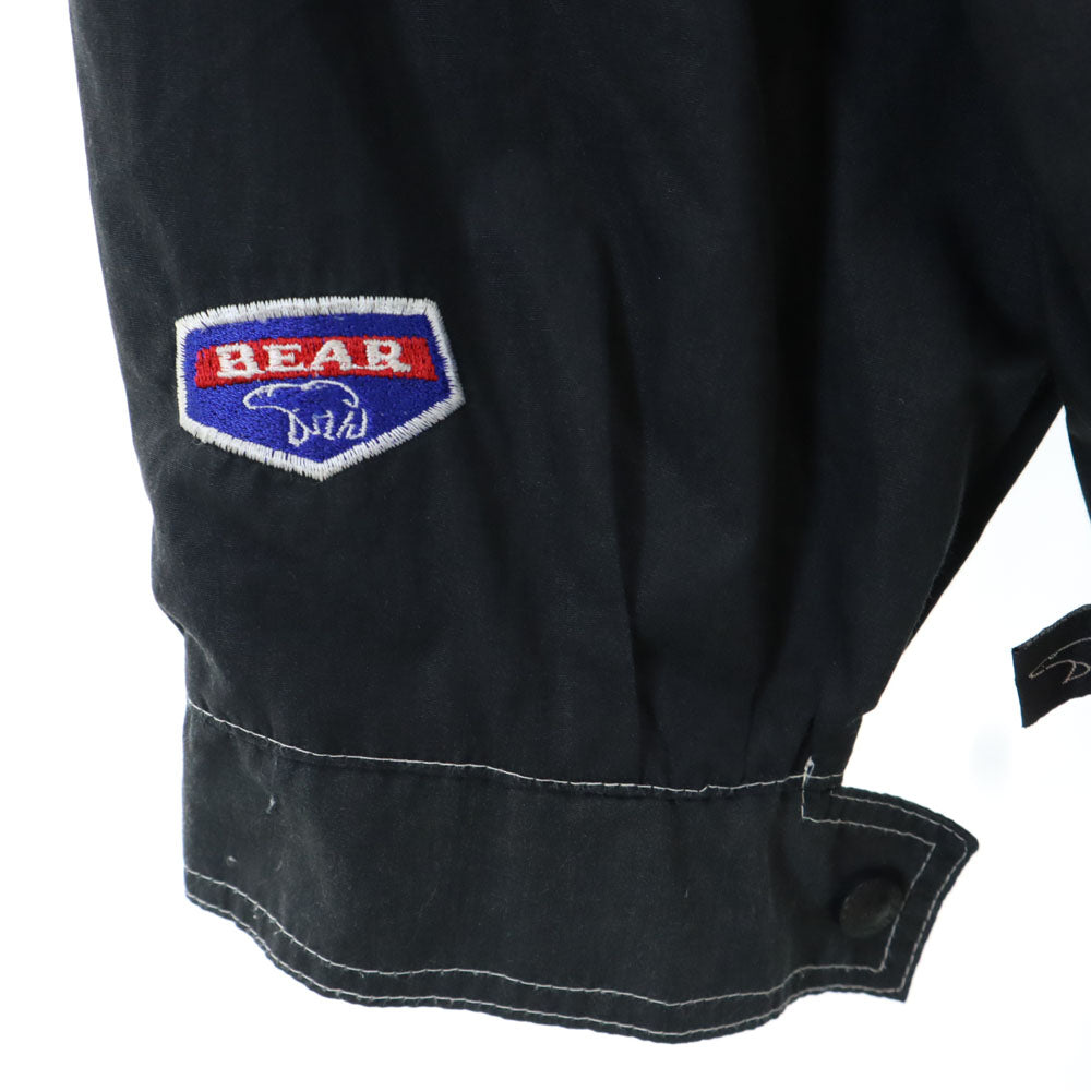 Bear ベアー 90s 韓国製 オールド 長袖 ジップジャケット F 黒 メンズ