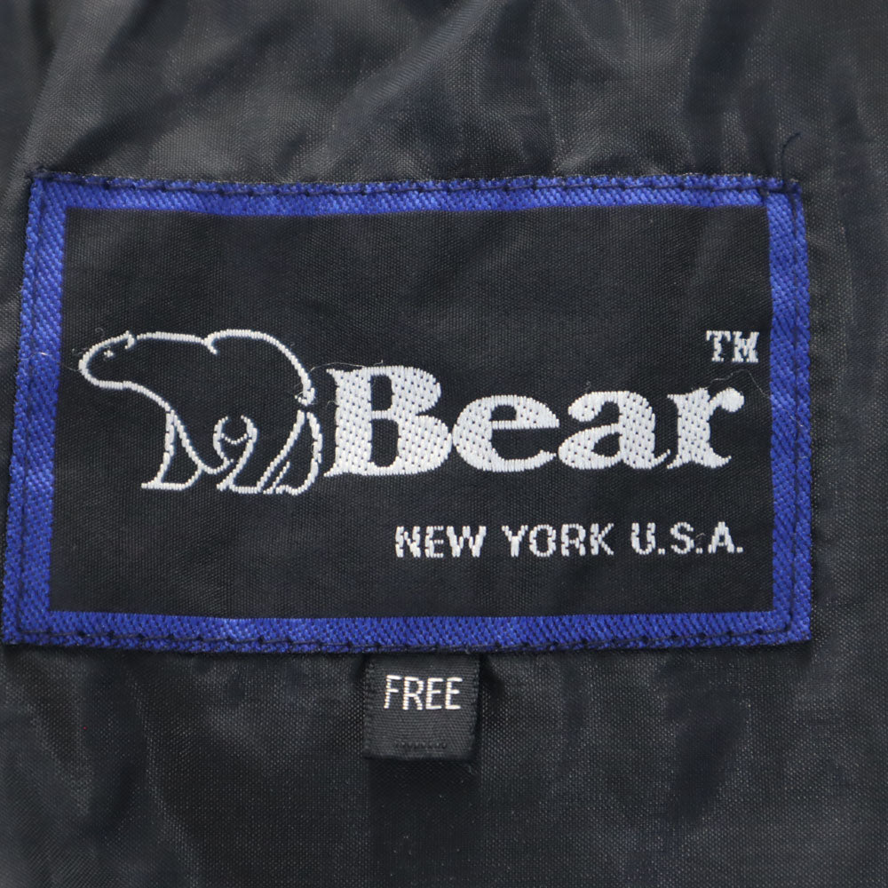 Bear ベアー 90s 韓国製 オールド 長袖 ジップジャケット F 黒 メンズ