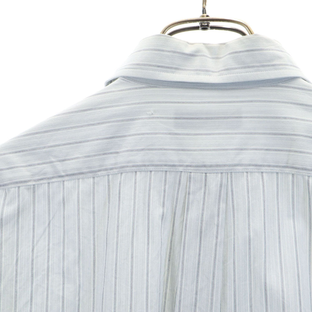 クリスチャンディオール 90s オールド ストライプ柄 長袖 シャツ ライトグレー Christian Dior MONSIEUR メンズ