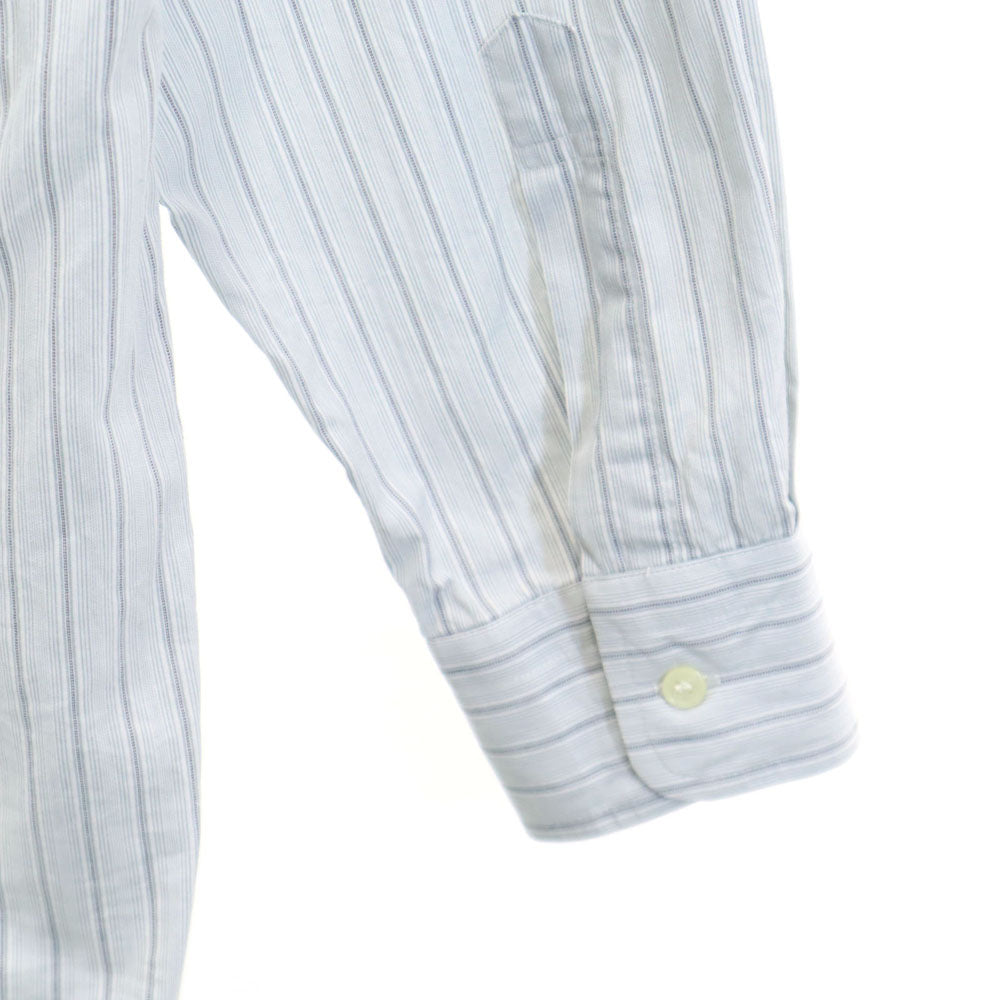 クリスチャンディオール 90s オールド ストライプ柄 長袖 シャツ ライトグレー Christian Dior MONSIEUR メンズ