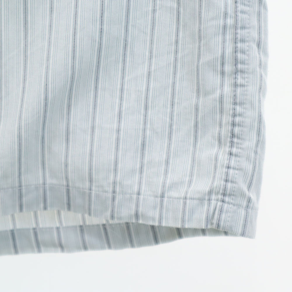 クリスチャンディオール 90s オールド ストライプ柄 長袖 シャツ ライトグレー Christian Dior MONSIEUR メンズ