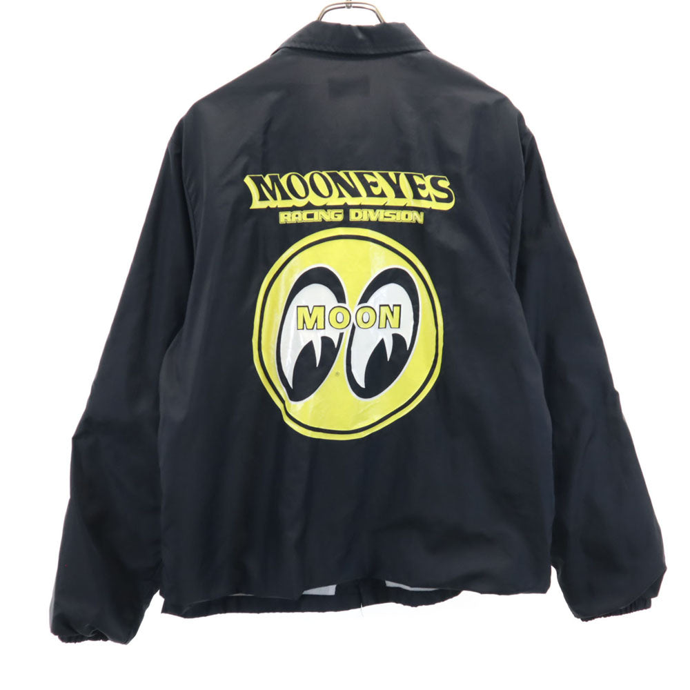 ユナイテッドスポーツ 90s USA製 オールド バックプリント ムーンアイズ コーチジャケット M ブラック United Sports MOONEYES メンズ