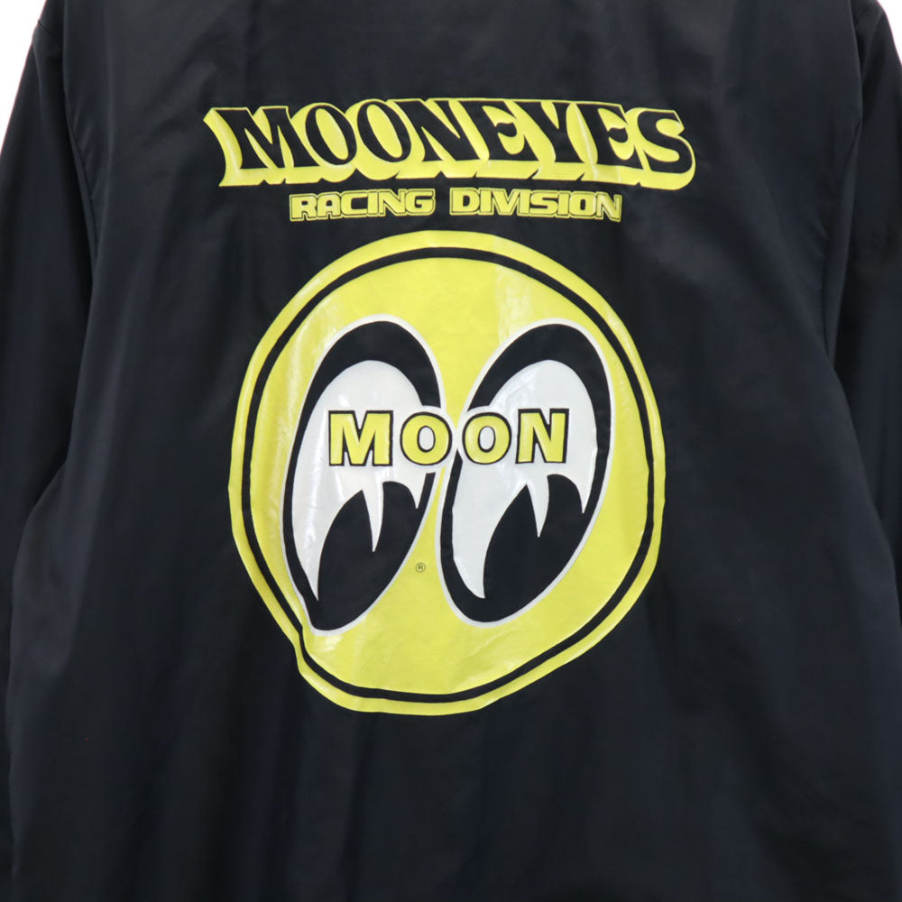 ユナイテッドスポーツ 90s USA製 オールド バックプリント ムーンアイズ コーチジャケット M ブラック United Sports MOONEYES メンズ