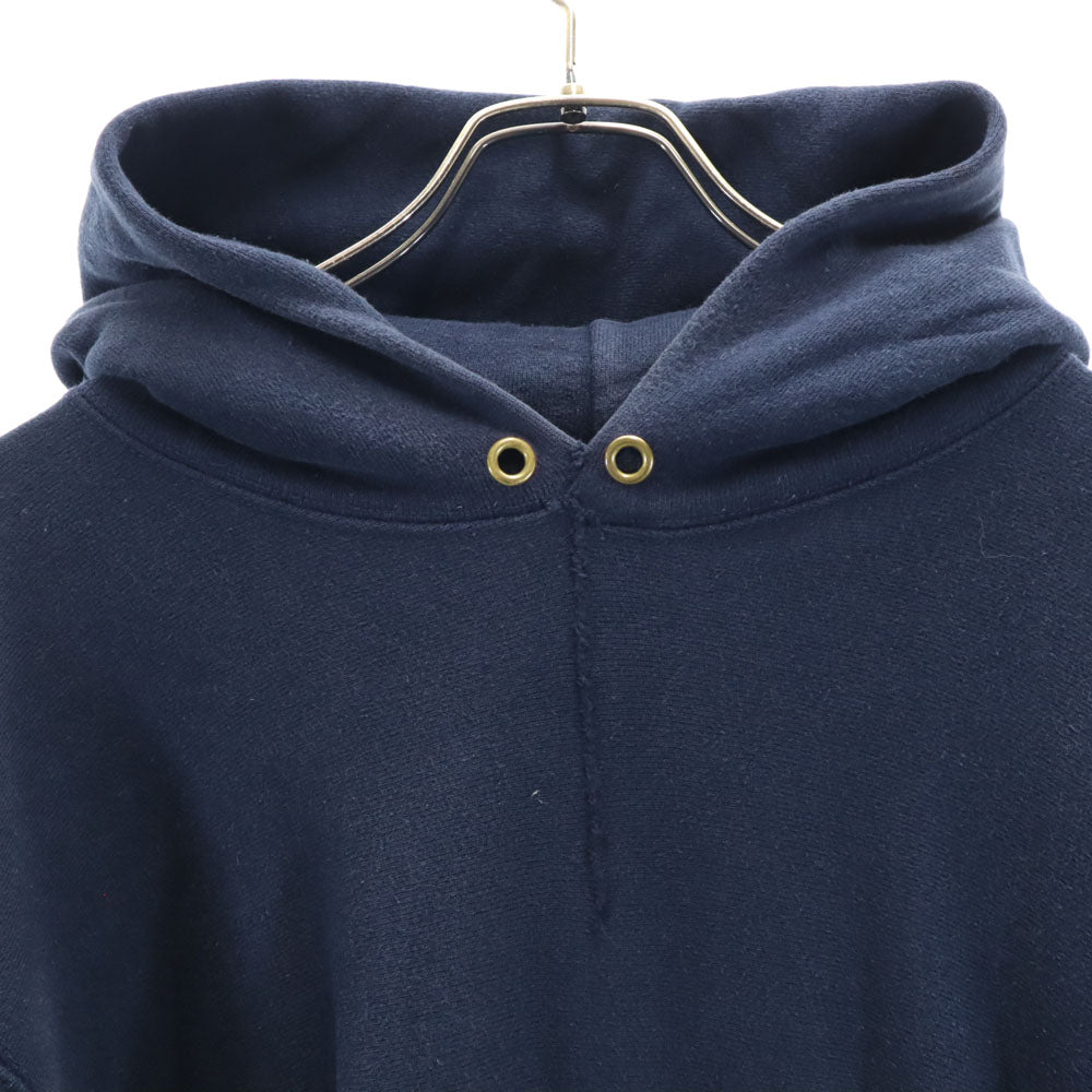 チャンピオン 90s リバースウィーブ USA製 刺繍タグ オールド 長袖 スウェットパーカー XL ネイビー Champion プルオーバー 裏起毛 メンズ