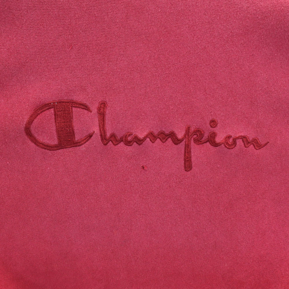 Champion チャンピオン 90s リバースウィーブ USA製 刺繍タグ オールド 長袖 スウェット トレーナー L 赤 裏起毛 メンズ