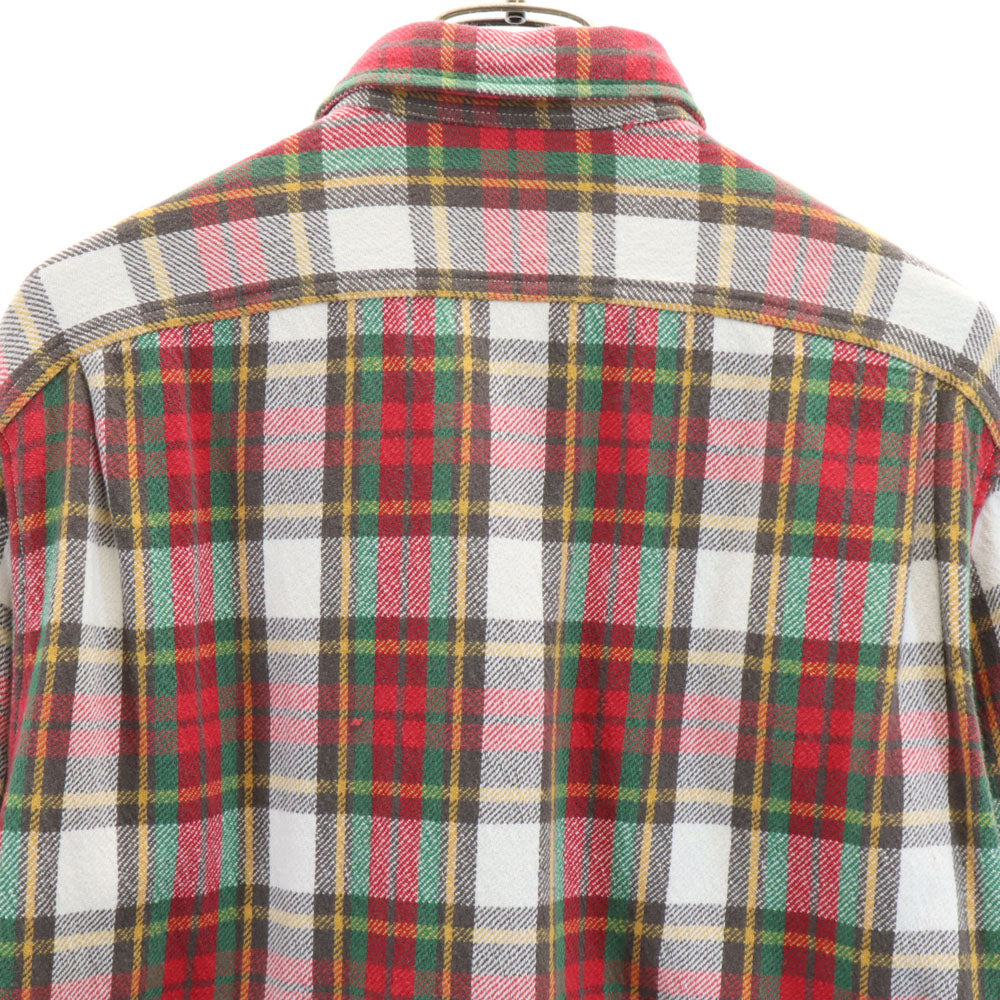 RRL インパクト21社製 チェック柄 長袖 シャツ M 赤系 ダブルアールエル RALPH LAUREN メンズ