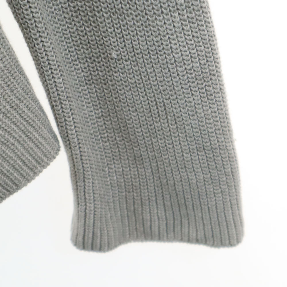 ROBERTO COLLINA ロベルトコリーナ イタリア製 リネン 長袖 ニットカーディガン 52 グレー メンズ