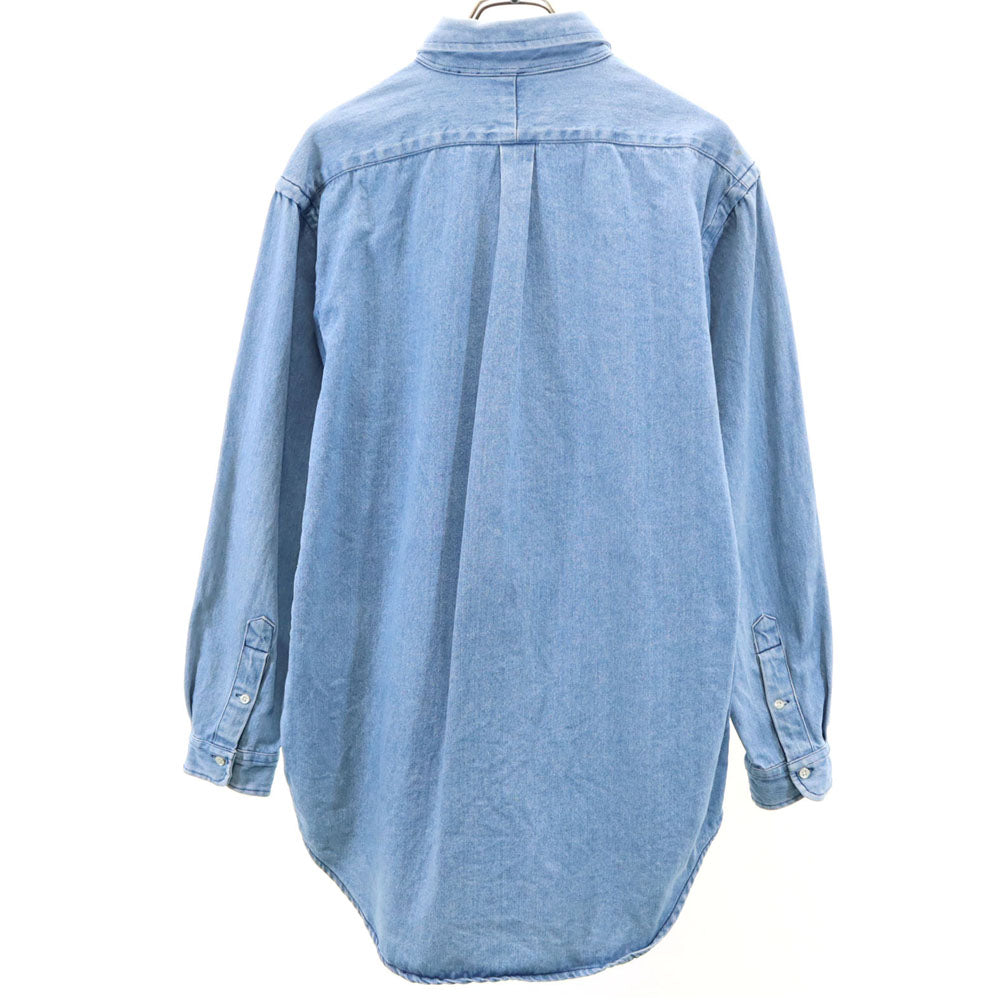 ポロカントリーラルフローレン 80s 90s オールド ラルフローレン 長袖 ボタンダウン デニムシャツ L POLO COUNTRY RALPH LAUREN メンズ