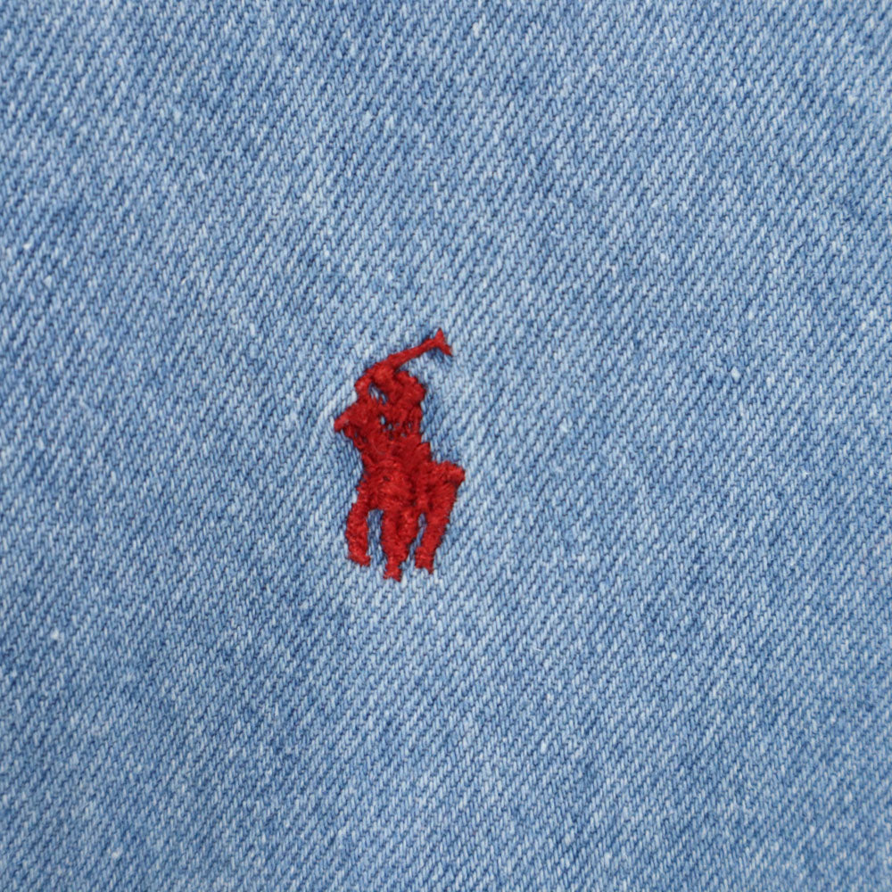 ポロカントリーラルフローレン 80s 90s オールド ラルフローレン 長袖 ボタンダウン デニムシャツ L POLO COUNTRY RALPH LAUREN メンズ