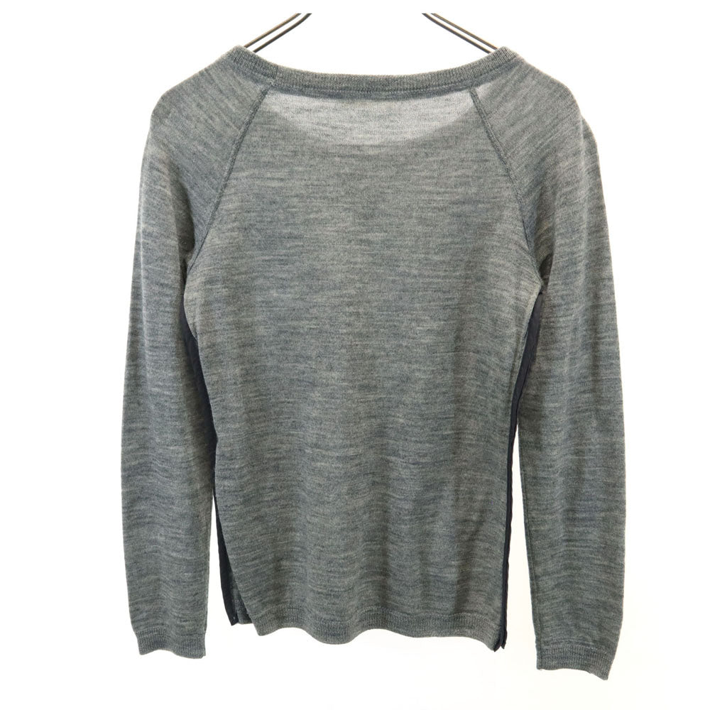 プラダ イタリア製 長袖 セーター 42 グレー PRADA ニット レディース