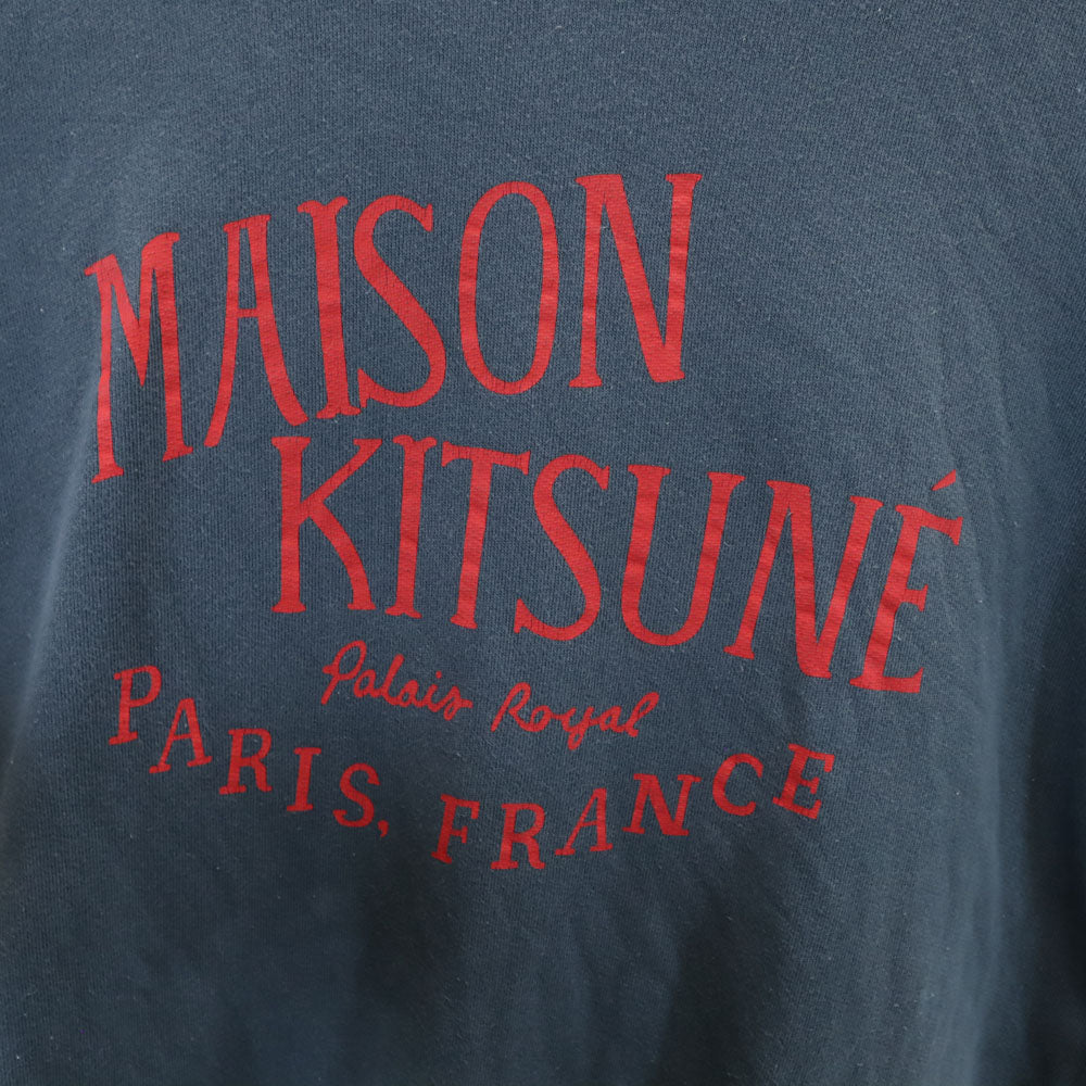 MAISON KITSUNE メゾンキツネ ポルトガル製 長袖 スウェット トレーナー S チャコールグレー メンズ