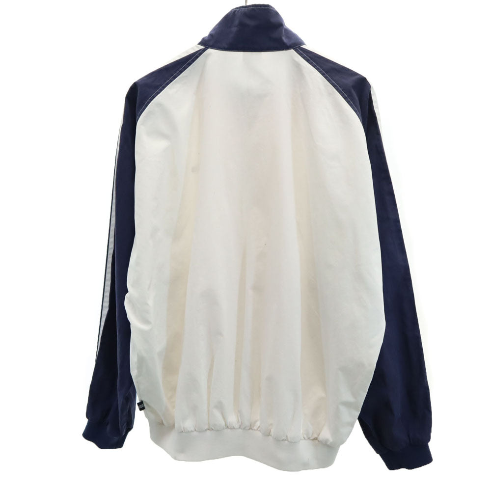 adidas アディダス 80s 日本製 デサント製 ヴィンテージ ブルゾン L ホワイト ジャケット メンズ