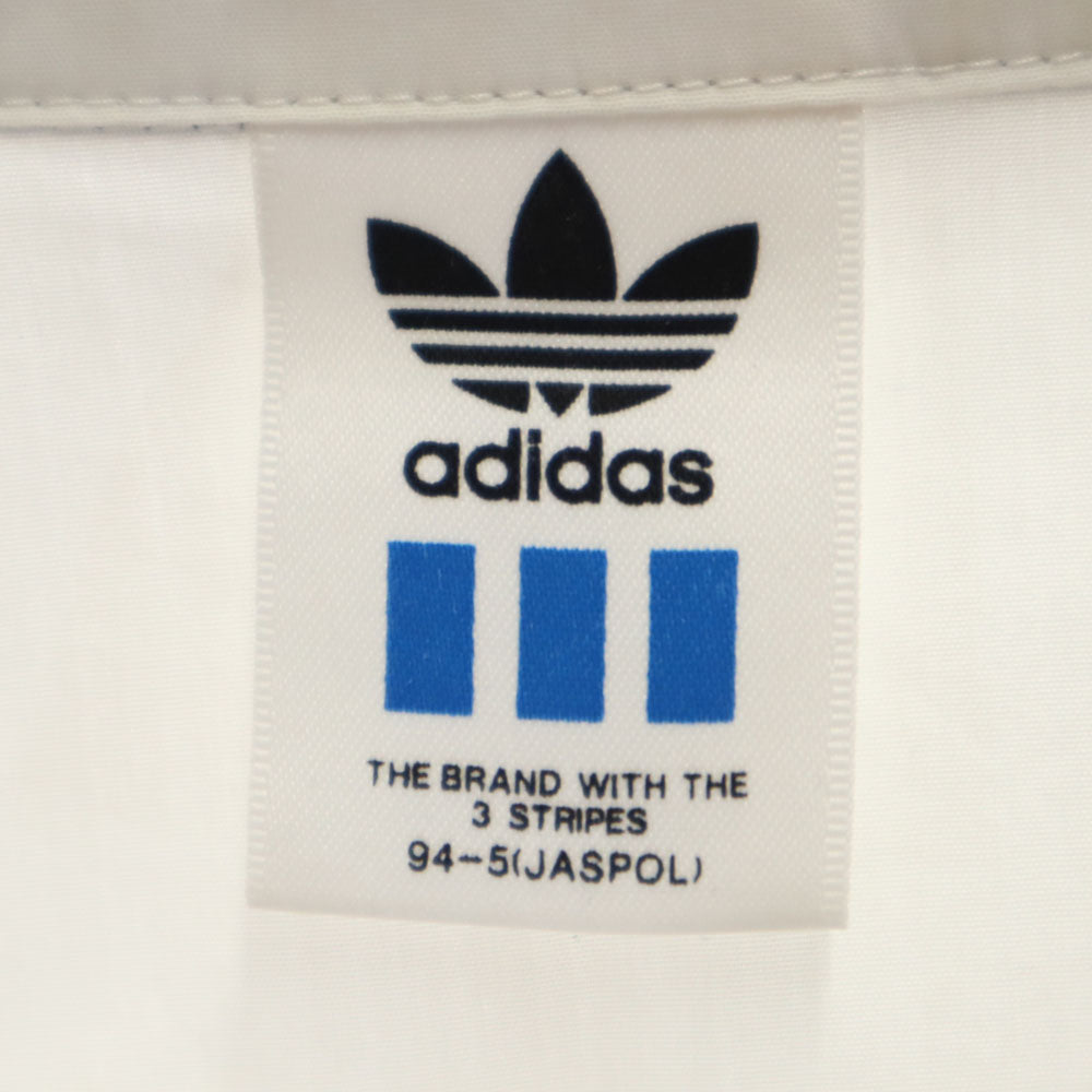 adidas アディダス 80s 日本製 デサント製 ヴィンテージ ブルゾン L ホワイト ジャケット メンズ