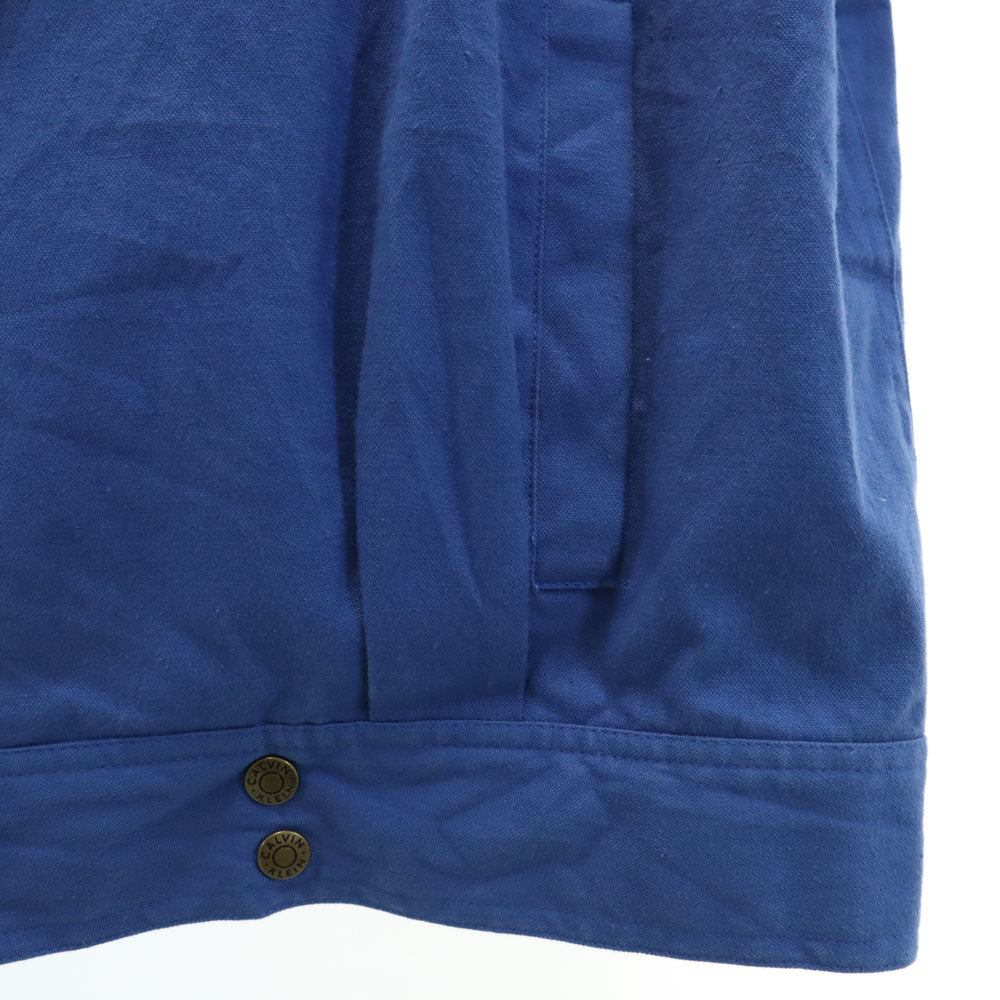 Calvin klein カルバンクライン 90s オールド ショールカラー ジャケット M ブルー レディース