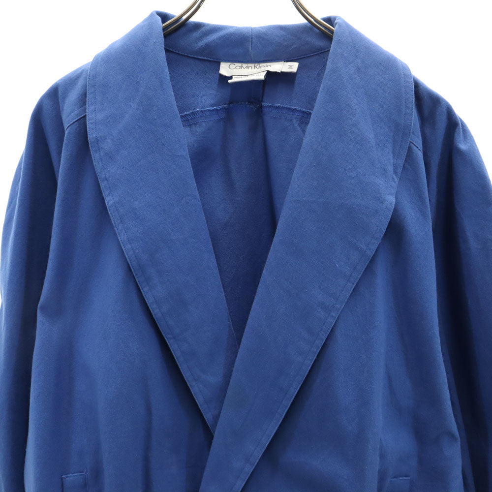 Calvin klein カルバンクライン 90s オールド ショールカラー ジャケット M ブルー レディース