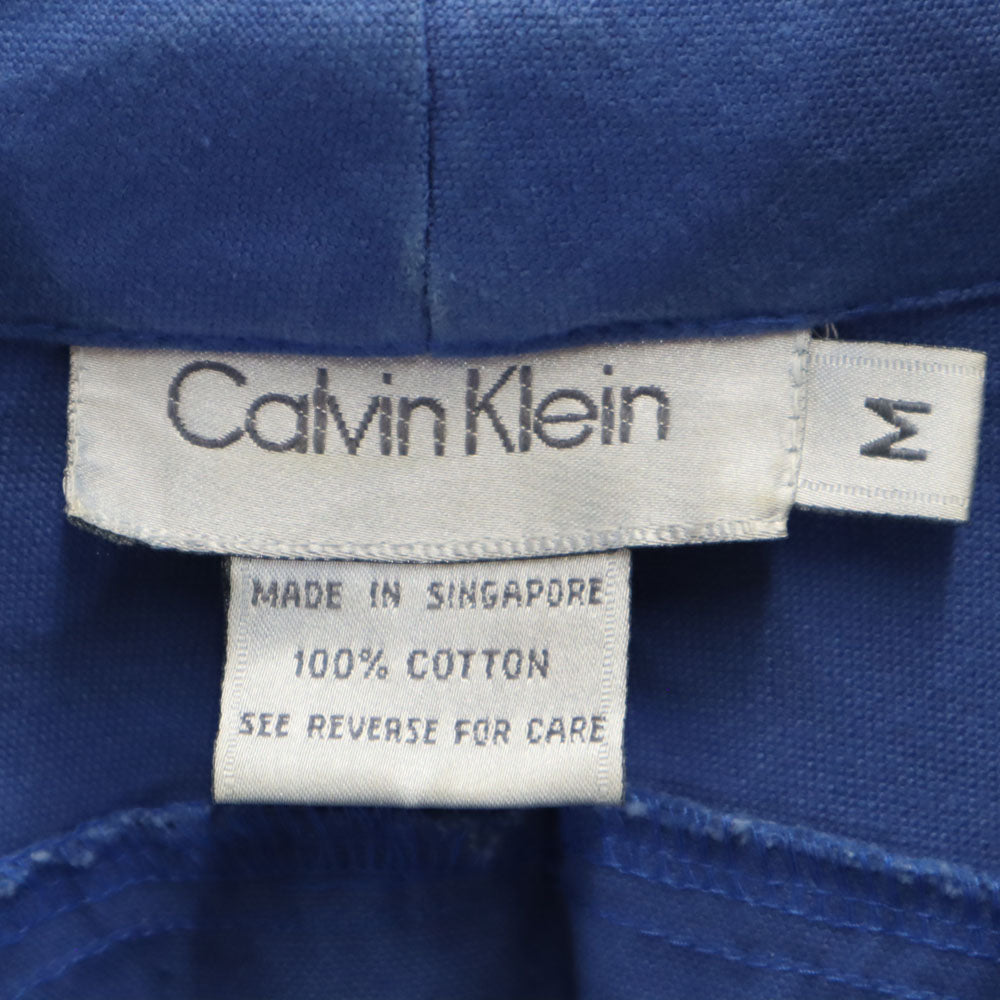 Calvin klein カルバンクライン 90s オールド ショールカラー ジャケット M ブルー レディース