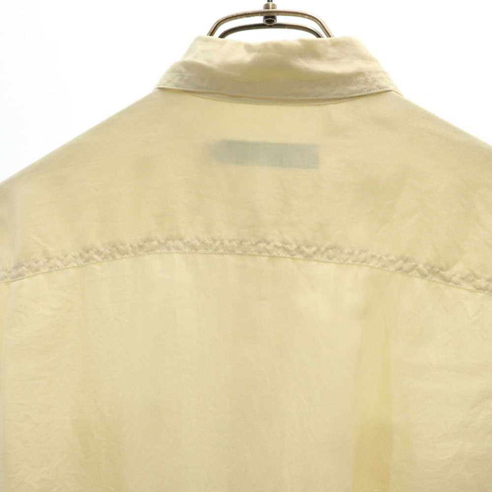 Calvin klein カルバンクライン 90s シルク オールド 長袖 シャツ M クリーム系 Sport レディース