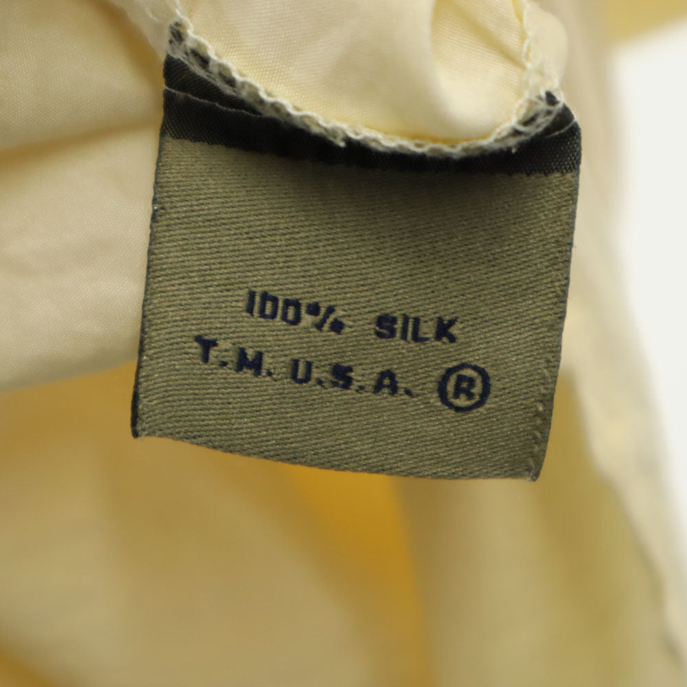 Calvin klein カルバンクライン 90s シルク オールド 長袖 シャツ M クリーム系 Sport レディース
